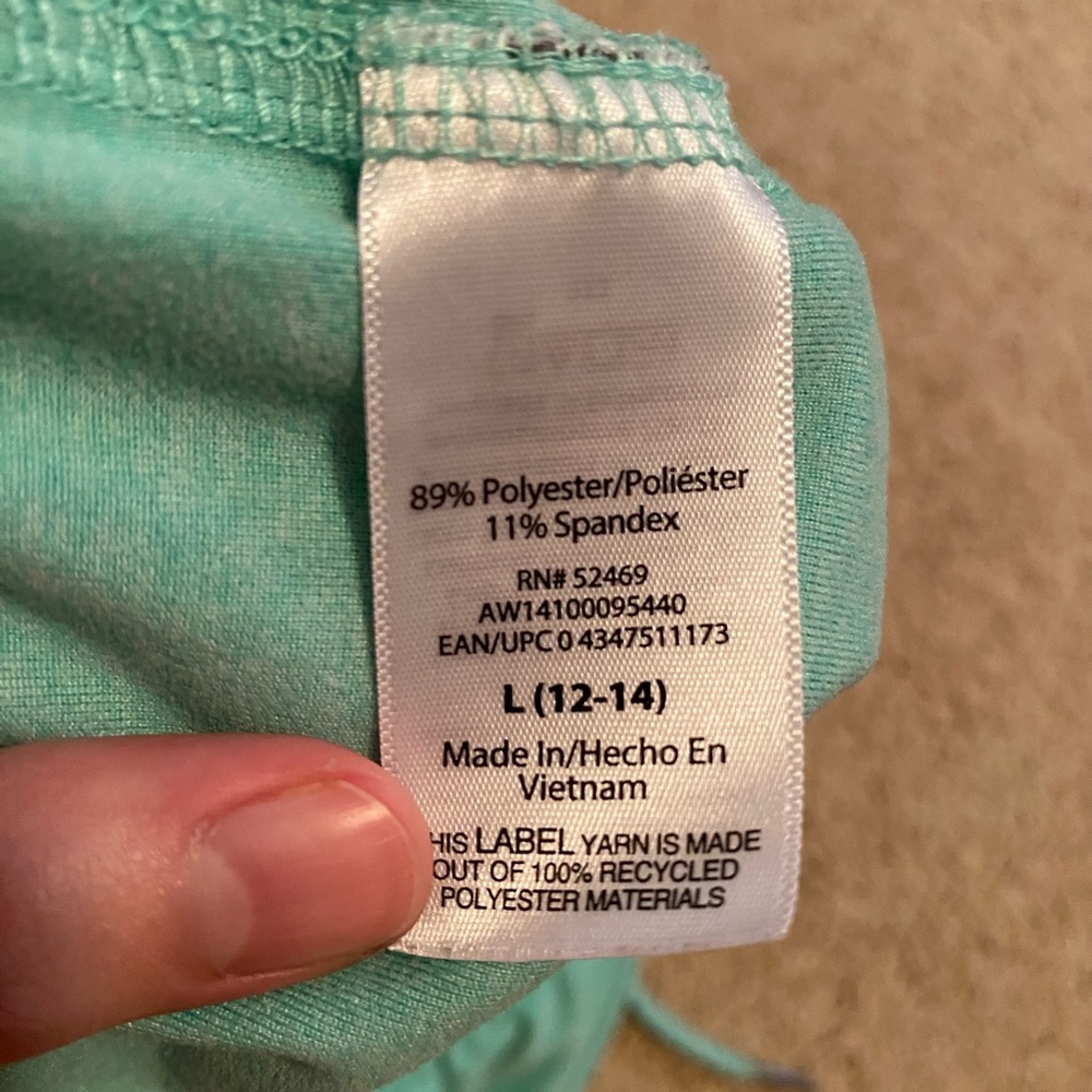 POCKETS! Women’s BLUE Drawstring Shorts Size L - Picture 4 of 8